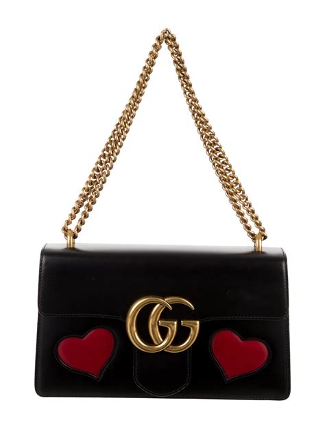 gucci marmont bag with hearts|gucci marmont cross body bag.